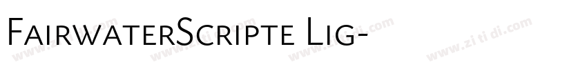FairwaterScripte Lig字体转换